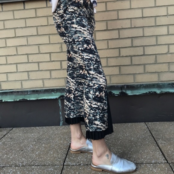 SALE Rachel Comey Abstract Dotted Pleated Flare Pa - Picture 4 of 8